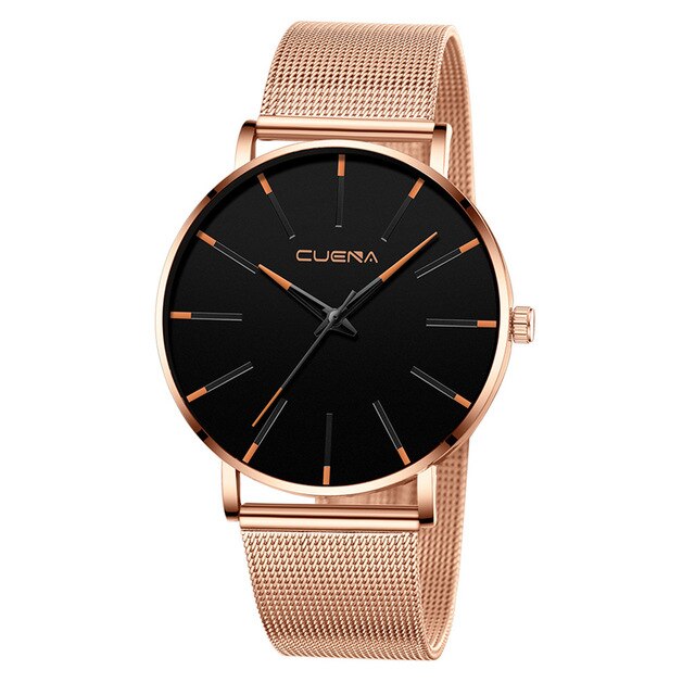 Watch Men Luxury Cuena Reloj Hombre