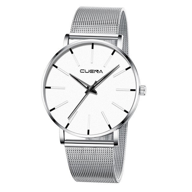 Watch Men Luxury Cuena Reloj Hombre